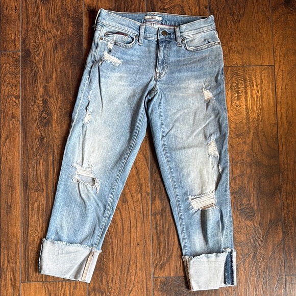 Distressed Blue Jeans Tommy Hilfiger  (RF2) - Picture 1 of 8